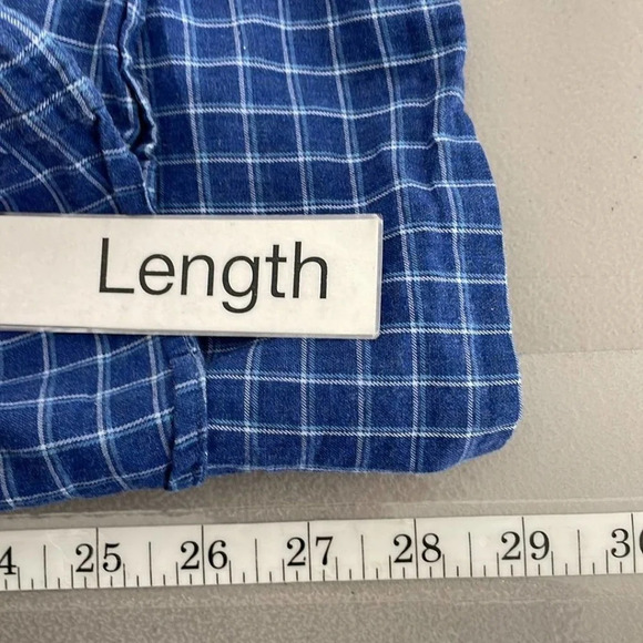 Grayson The Hero Button Down Shirt Checkered Blue Size Medium M - Picture 14 of 14